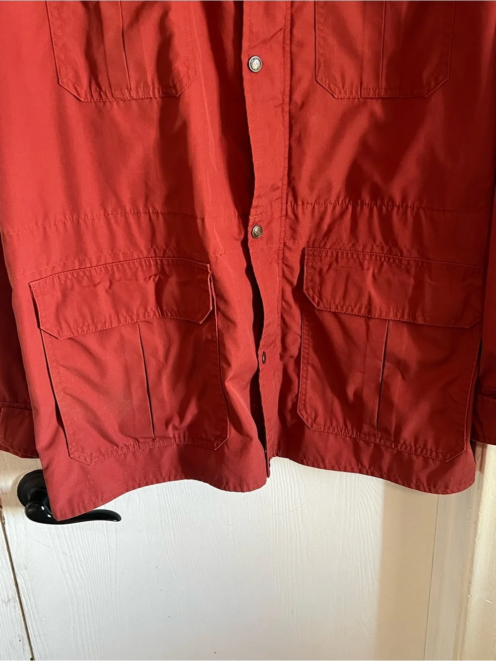 REI Natural Comfort Mountain Parka Hood Mens Size L Burnt Red/ Orange Vintage